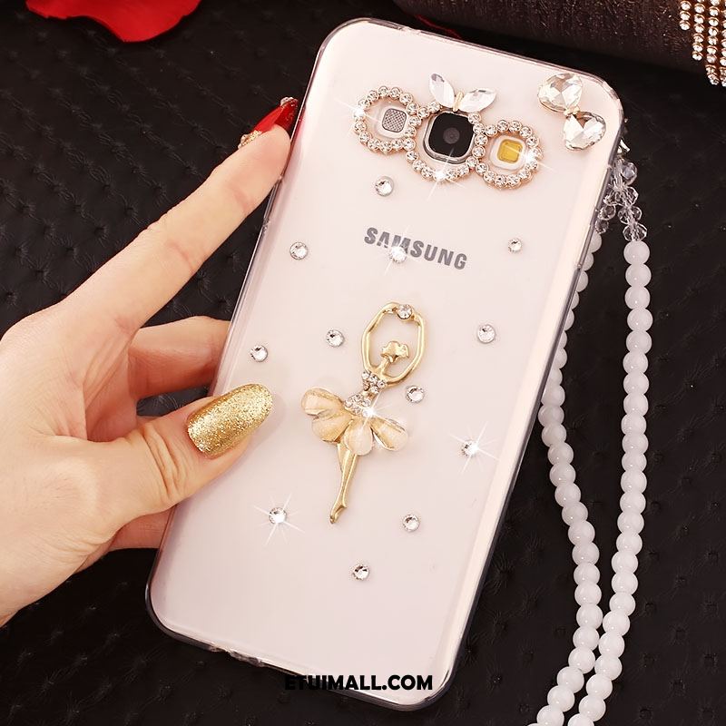 Etui Samsung Galaxy A8 Przezroczysty Siatkowe Miękki Rhinestone Telefon Komórkowy Futerał Tanie