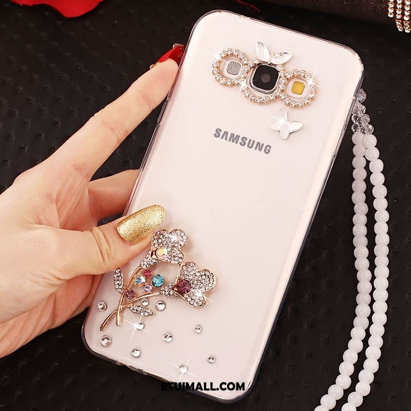 Etui Samsung Galaxy A8 Przezroczysty Siatkowe Miękki Rhinestone Telefon Komórkowy Futerał Tanie