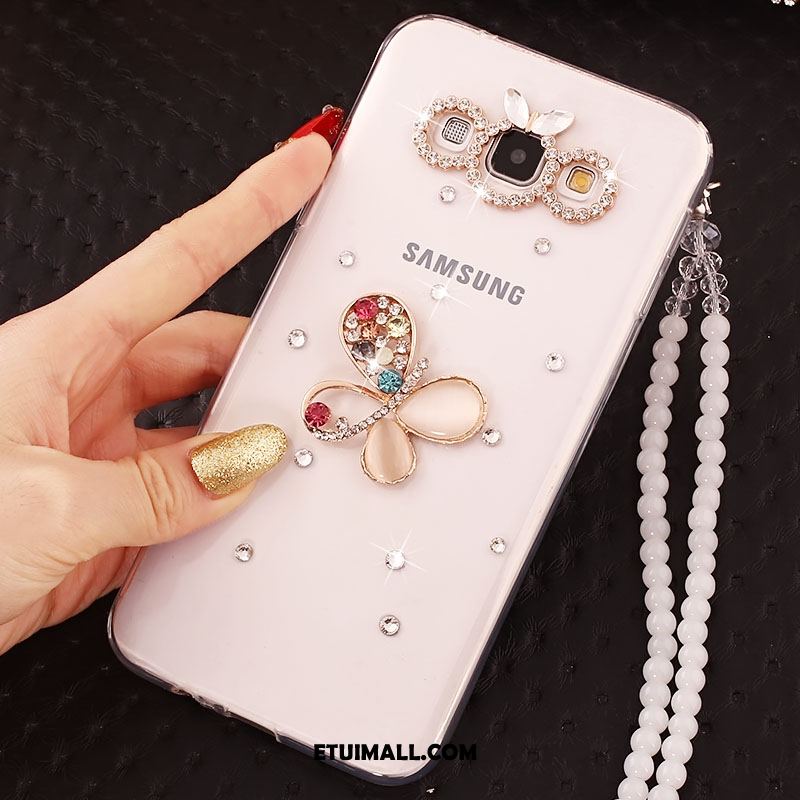 Etui Samsung Galaxy A8 Przezroczysty Siatkowe Miękki Rhinestone Telefon Komórkowy Futerał Tanie