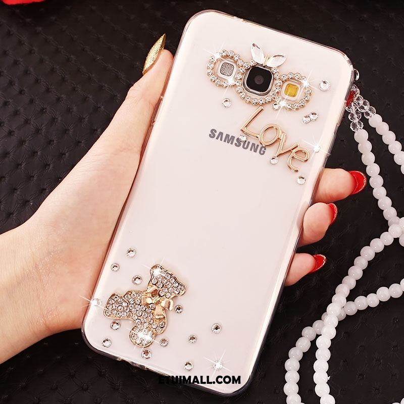 Etui Samsung Galaxy A8 Przezroczysty Siatkowe Miękki Rhinestone Telefon Komórkowy Futerał Tanie