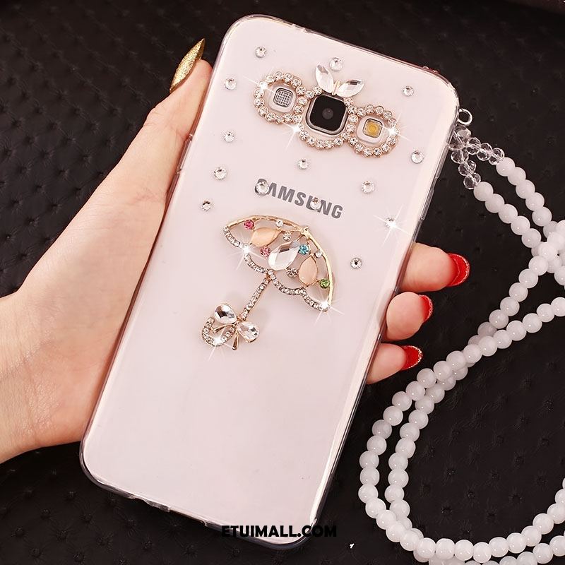 Etui Samsung Galaxy A8 Przezroczysty Siatkowe Miękki Rhinestone Telefon Komórkowy Futerał Tanie