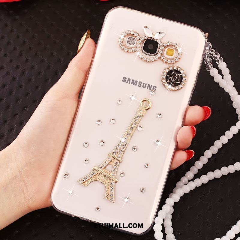 Etui Samsung Galaxy A8 Przezroczysty Siatkowe Miękki Rhinestone Telefon Komórkowy Futerał Tanie