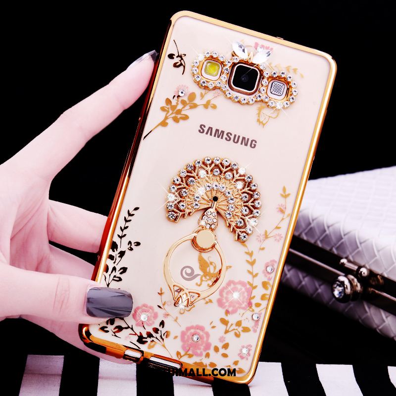 Etui Samsung Galaxy A8 Rhinestone Telefon Komórkowy Ochraniacz Gwiazda Silikonowe Futerał Tanie