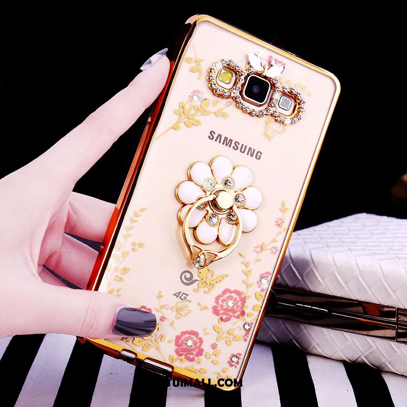 Etui Samsung Galaxy A8 Rhinestone Telefon Komórkowy Ochraniacz Gwiazda Silikonowe Futerał Tanie