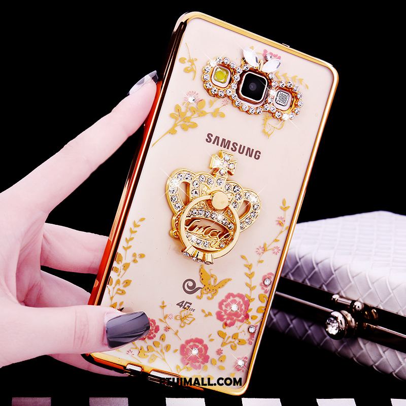 Etui Samsung Galaxy A8 Rhinestone Telefon Komórkowy Ochraniacz Gwiazda Silikonowe Futerał Tanie