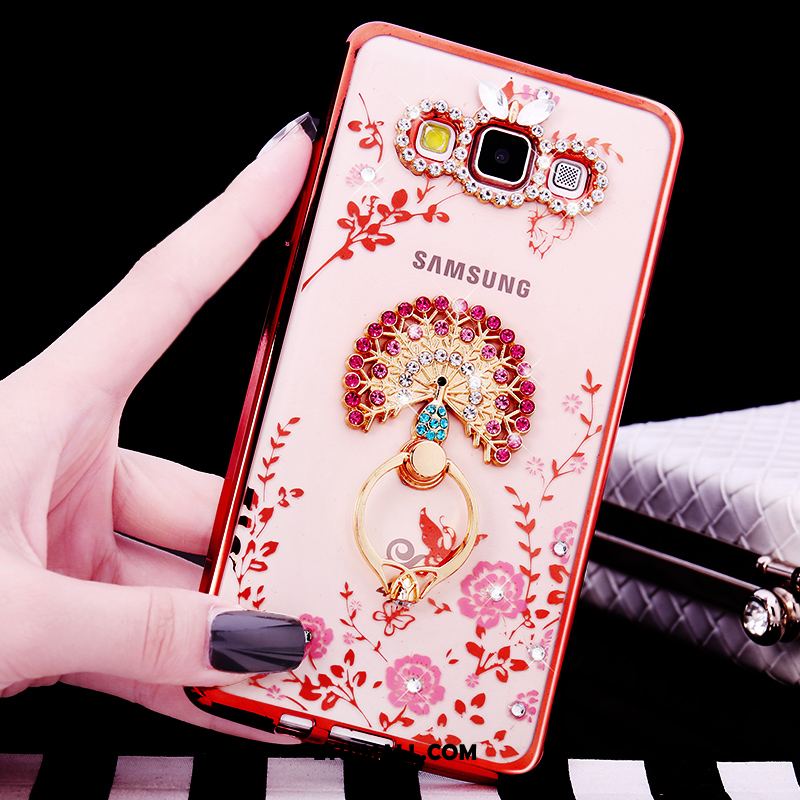 Etui Samsung Galaxy A8 Rhinestone Telefon Komórkowy Ochraniacz Gwiazda Silikonowe Futerał Tanie