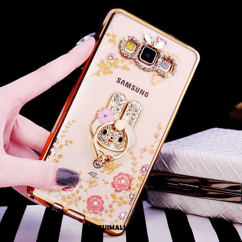 Etui Samsung Galaxy A8 Rhinestone Telefon Komórkowy Ochraniacz Gwiazda Silikonowe Futerał Tanie