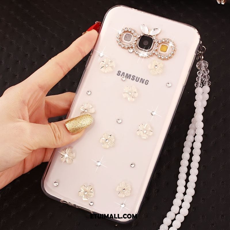 Etui Samsung Galaxy A8 Silikonowe Łańcuch Kuleczek Telefon Komórkowy Piękny Różowe Obudowa Sklep
