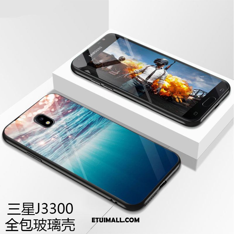 Etui Samsung Galaxy J3 2017 All Inclusive Kreatywne Szkło Ochraniacz Niebieski Futerał Tanie
