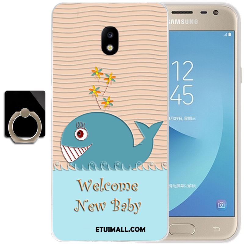 Etui Samsung Galaxy J3 2017 Gwiazda Miękki Tendencja Ochraniacz Niebieski Futerał Tanie