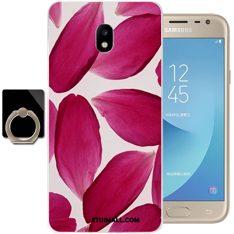 Etui Samsung Galaxy J3 2017 Silikonowe All Inclusive Kreskówka Czerwony Anti-fall Futerał Sprzedam