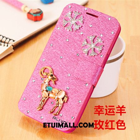 Etui Samsung Galaxy J3 2017 Telefon Komórkowy Klapa Wisiorek Skórzany Futerał Rhinestone Futerał Oferta