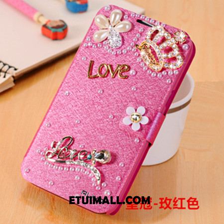 Etui Samsung Galaxy J3 2017 Telefon Komórkowy Klapa Wisiorek Skórzany Futerał Rhinestone Futerał Oferta