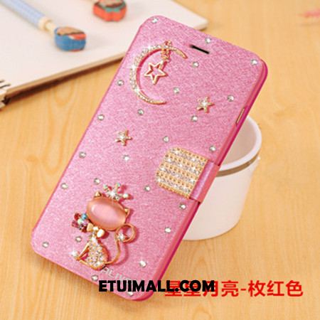 Etui Samsung Galaxy J3 2017 Telefon Komórkowy Klapa Wisiorek Skórzany Futerał Rhinestone Futerał Oferta