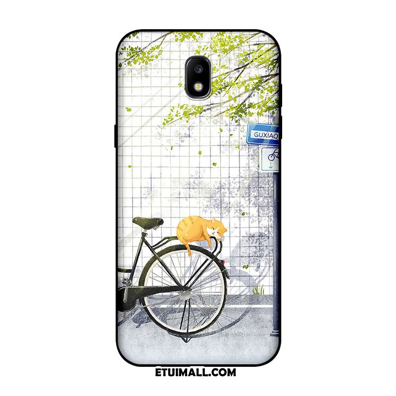 Etui Samsung Galaxy J5 2017 Czarny Anti-fall Kotek Miękki Niebieski Obudowa Tanie