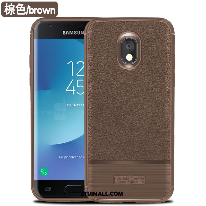 Etui Samsung Galaxy J5 2017 Szary Skóra Anti-fall Ochraniacz Wzór Obudowa Sprzedam