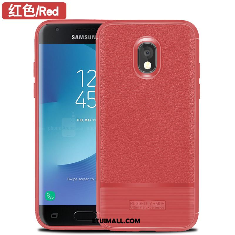 Etui Samsung Galaxy J5 2017 Szary Skóra Anti-fall Ochraniacz Wzór Obudowa Sprzedam