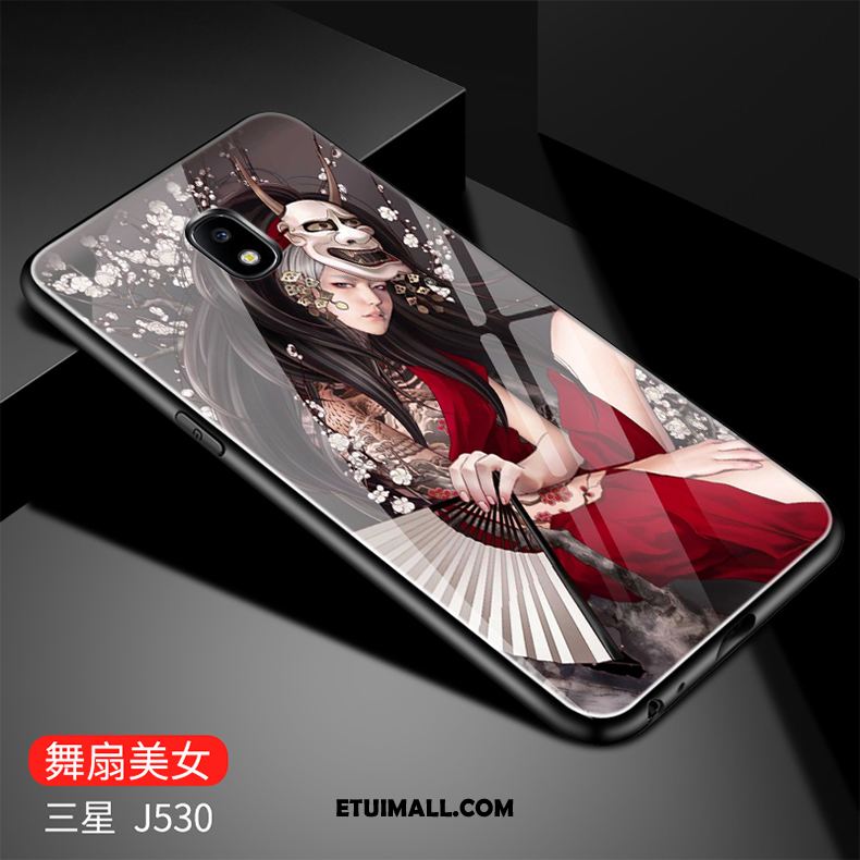 Etui Samsung Galaxy J5 2017 Szkło Czerwony Ochraniacz Telefon Komórkowy Anti-fall Futerał Na Sprzedaż