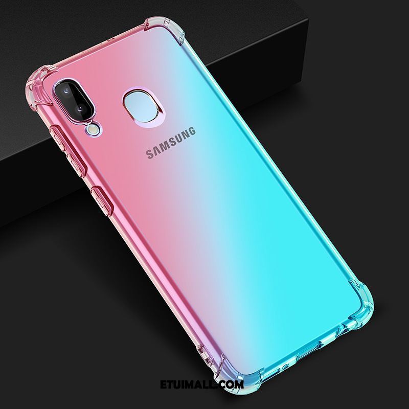 Etui Samsung Galaxy M20 Fioletowy Kolor Gradientu Niebieski Gwiazda Telefon Komórkowy Futerał Sklep