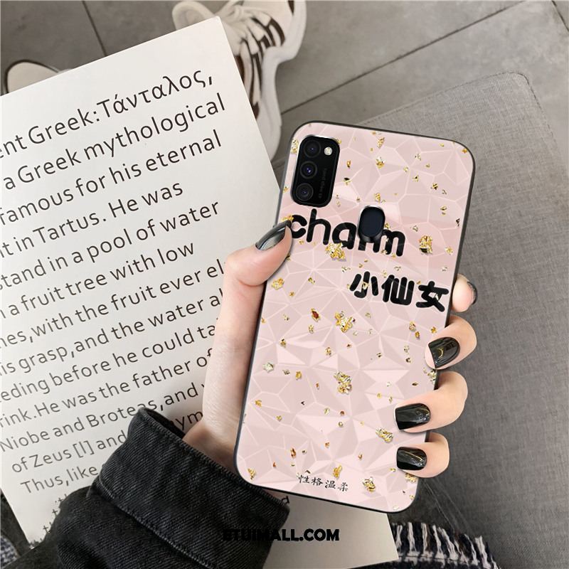 Etui Samsung Galaxy M30s Biały Zakochani Silikonowe Gwiazda Tendencja Futerał Sprzedam