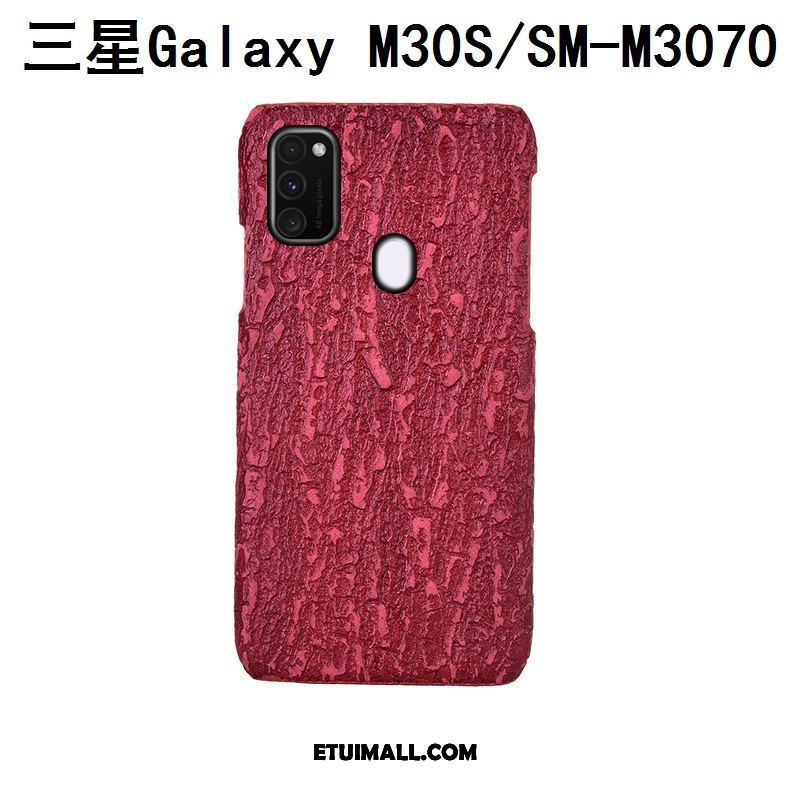 Etui Samsung Galaxy M30s Skóra Szary Dostosowane Drzewa Luksusowy Futerał Kupię