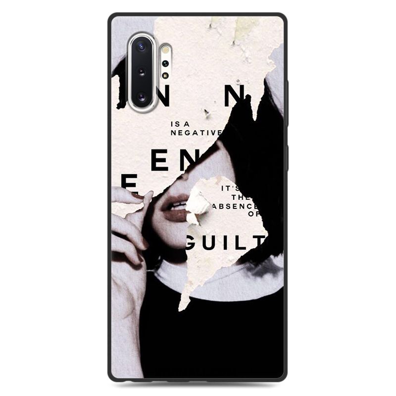 Etui Samsung Galaxy Note 10+ Anti-fall Silikonowe Żółty Gwiazda Telefon Komórkowy Futerał Sklep