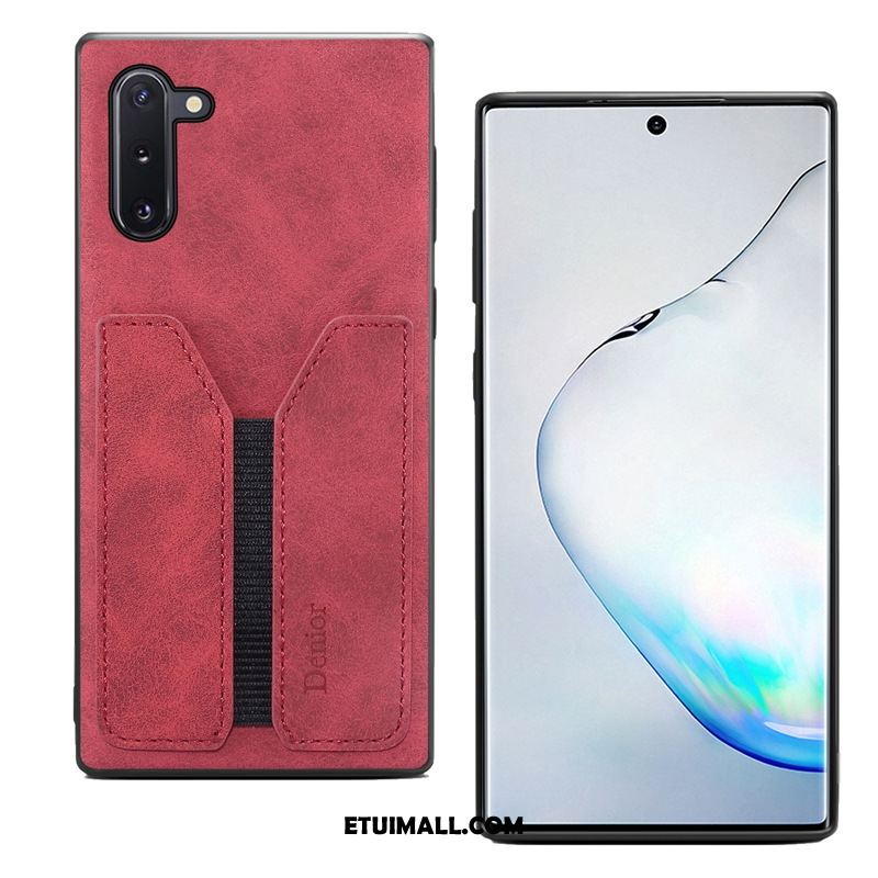 Etui Samsung Galaxy Note 10 Gwiazda Karta Telefon Komórkowy Czerwony Obudowa Online