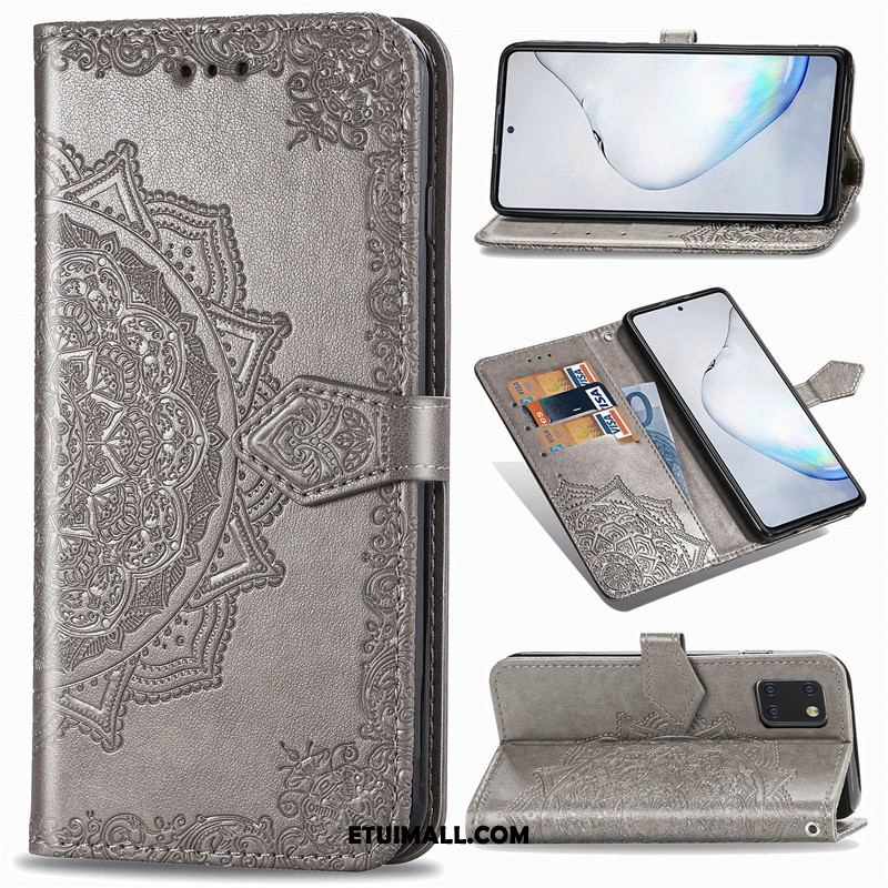 Etui Samsung Galaxy Note 10 Lite Gwiazda Relief Jednolity Kolor Skórzany Futerał Ochraniacz Obudowa Oferta