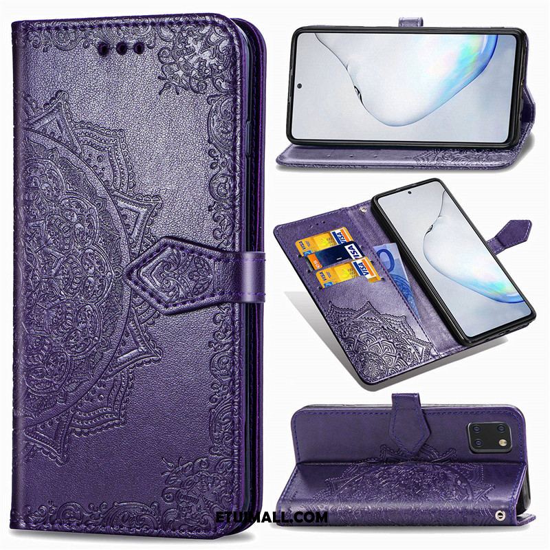 Etui Samsung Galaxy Note 10 Lite Gwiazda Relief Jednolity Kolor Skórzany Futerał Ochraniacz Obudowa Oferta