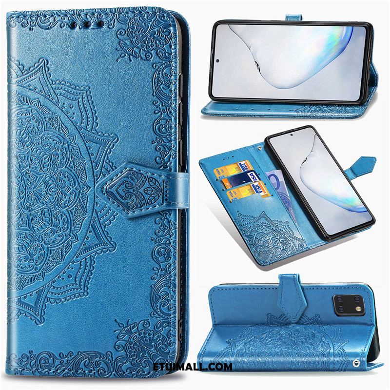 Etui Samsung Galaxy Note 10 Lite Gwiazda Relief Jednolity Kolor Skórzany Futerał Ochraniacz Obudowa Oferta