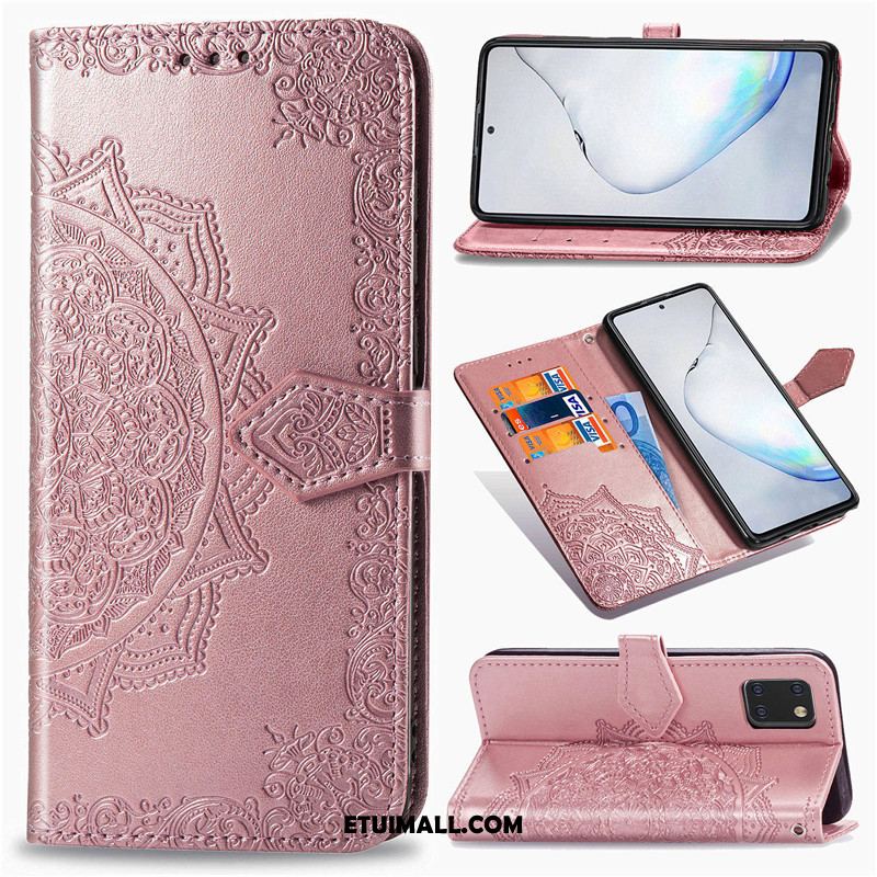 Etui Samsung Galaxy Note 10 Lite Gwiazda Relief Jednolity Kolor Skórzany Futerał Ochraniacz Obudowa Oferta