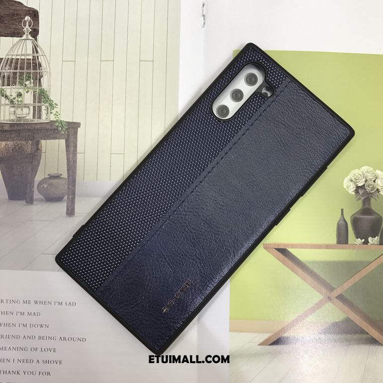 Etui Samsung Galaxy Note 10 Niebieski Telefon Komórkowy Nylon Szycie Anti-fall Pokrowce Kup