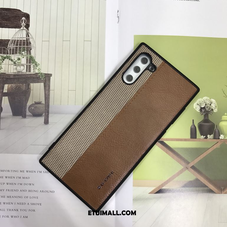 Etui Samsung Galaxy Note 10 Niebieski Telefon Komórkowy Nylon Szycie Anti-fall Pokrowce Kup