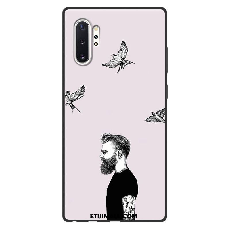 Etui Samsung Galaxy Note 10+ Silikonowe Anti-fall Szary Osobowość Ochraniacz Pokrowce Tanie