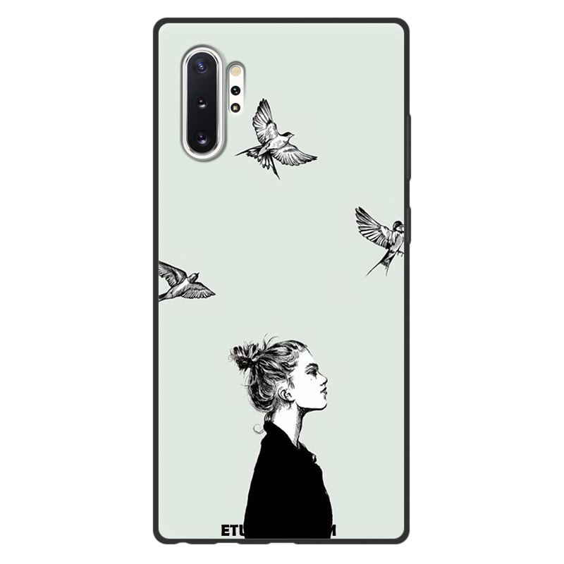 Etui Samsung Galaxy Note 10+ Silikonowe Anti-fall Szary Osobowość Ochraniacz Pokrowce Tanie