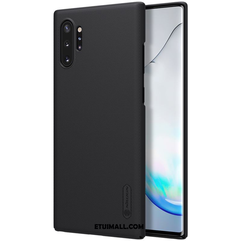 Etui Samsung Galaxy Note 10+ Złoto Gwiazda Biały Nubuku Antypoślizgowe Futerał Kup