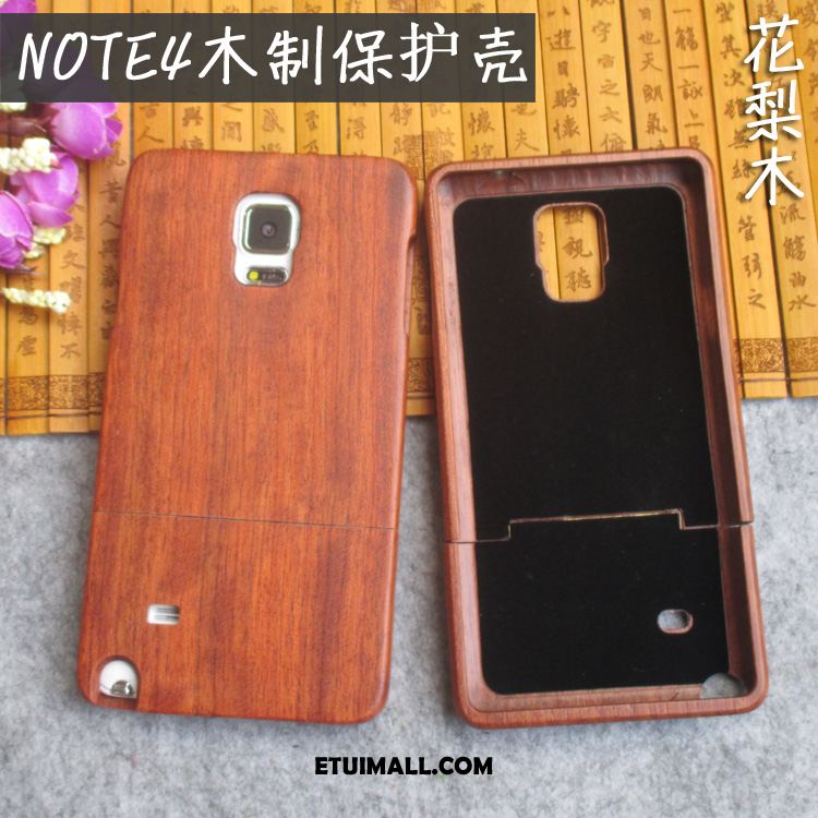 Etui Samsung Galaxy Note 4 Drewniany Z Litego Drewna Relief Telefon Komórkowy Gwiazda Futerał Tanie