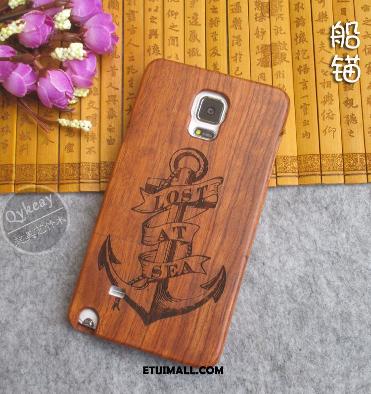 Etui Samsung Galaxy Note 4 Drewniany Z Litego Drewna Relief Telefon Komórkowy Gwiazda Futerał Tanie