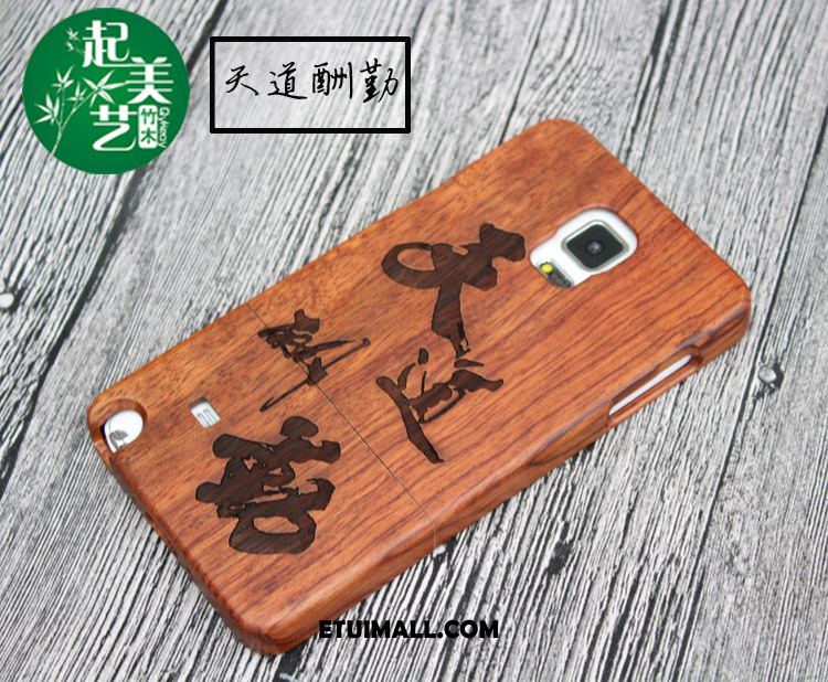 Etui Samsung Galaxy Note 4 Drewniany Z Litego Drewna Relief Telefon Komórkowy Gwiazda Futerał Tanie