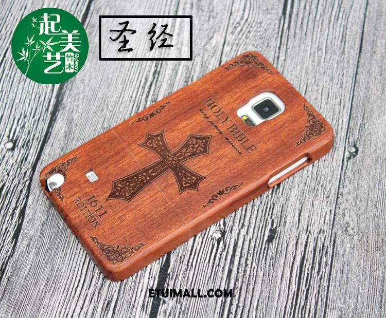 Etui Samsung Galaxy Note 4 Drewniany Z Litego Drewna Relief Telefon Komórkowy Gwiazda Futerał Tanie