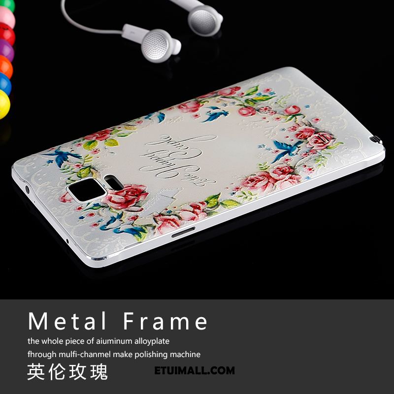 Etui Samsung Galaxy Note 4 Kolor Relief Różowe Telefon Komórkowy Gwiazda Futerał Online