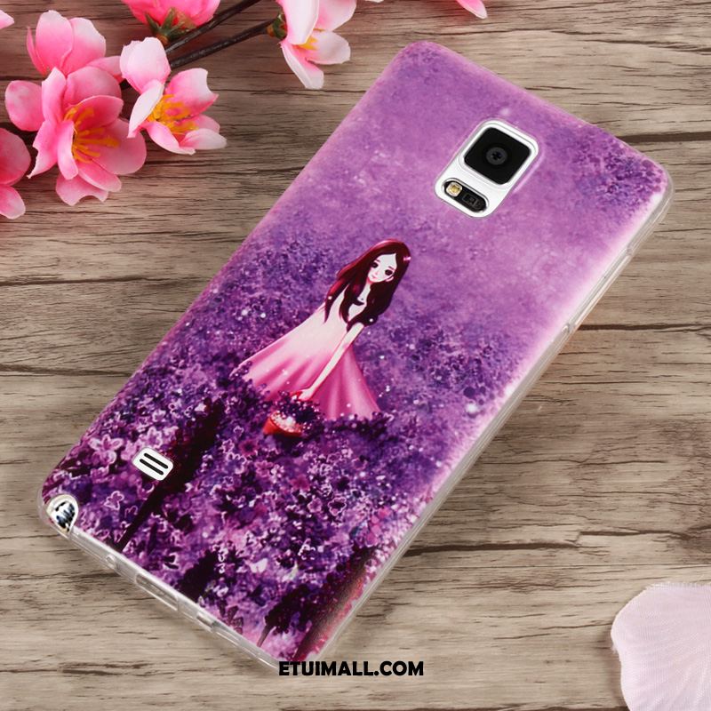 Etui Samsung Galaxy Note 4 Miękki Anti-fall Purpurowy Telefon Komórkowy Ochraniacz Futerał Tanie