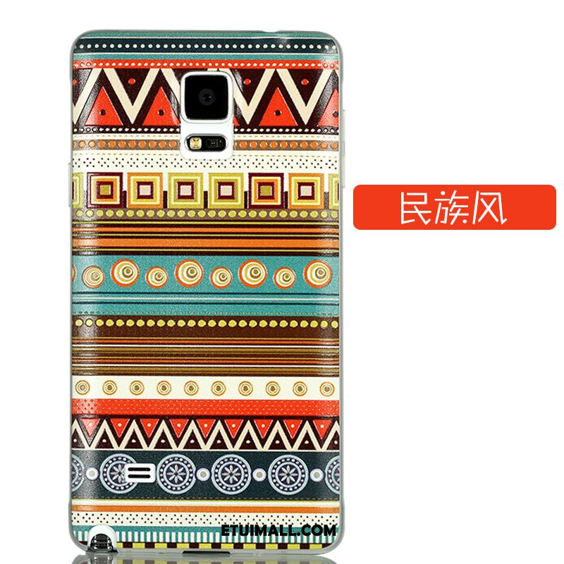 Etui Samsung Galaxy Note 4 Relief Telefon Komórkowy Nubuku Gwiazda Tylna Pokrywa Futerał Sprzedam