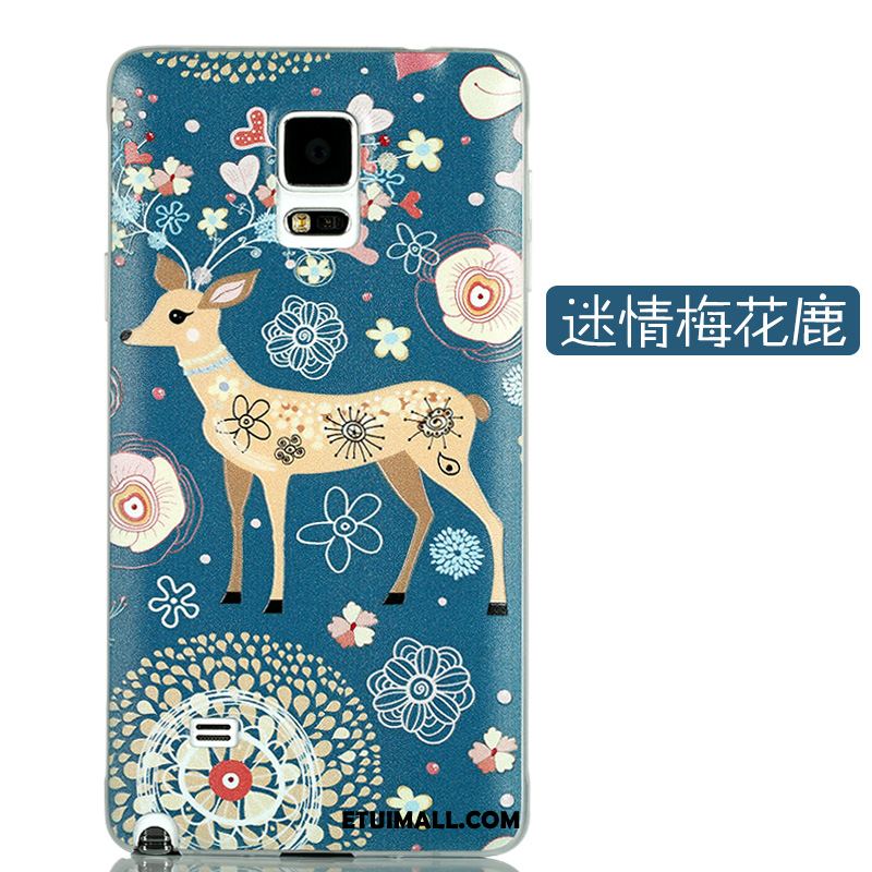 Etui Samsung Galaxy Note 4 Relief Telefon Komórkowy Nubuku Gwiazda Tylna Pokrywa Futerał Sprzedam
