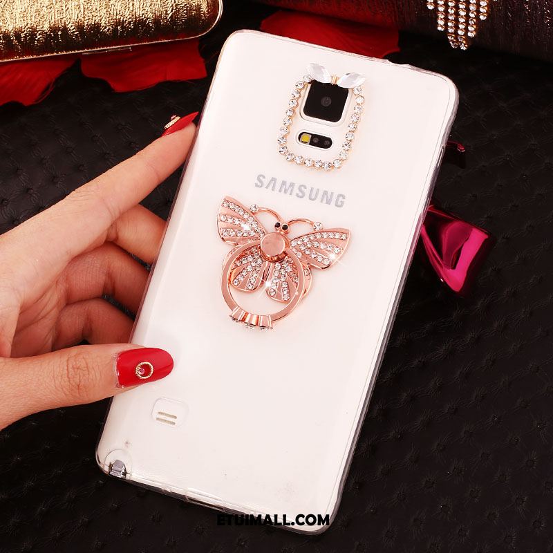 Etui Samsung Galaxy Note 4 Różowe Złoto Miękki Ochraniacz Z Kryształkami Luksusowy Futerał Sprzedam