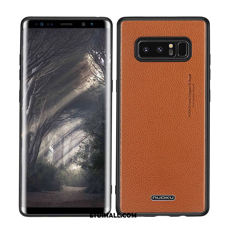 Etui Samsung Galaxy Note 8 Miękki Silikonowe Telefon Komórkowy Prawdziwa Skóra Tendencja Pokrowce Dyskont