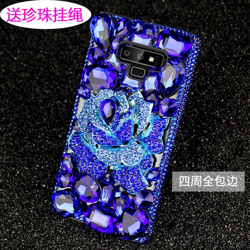 Etui Samsung Galaxy Note 9 Czerwony Netto Różowe Gwiazda Ochraniacz Rhinestone Pokrowce Dyskont