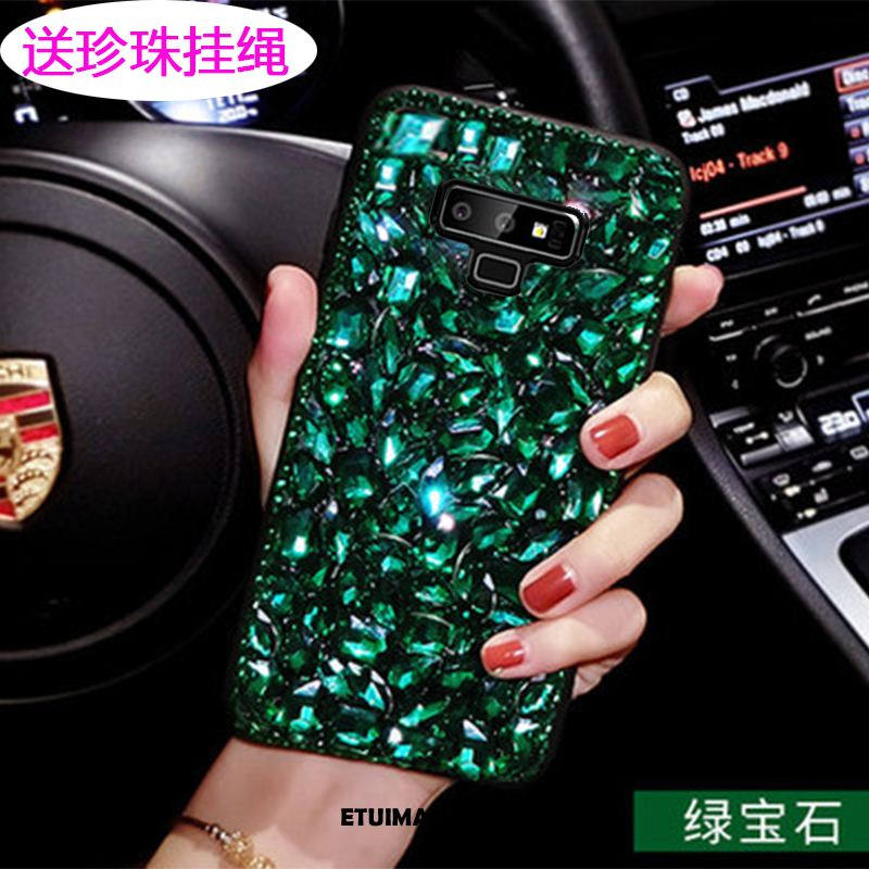 Etui Samsung Galaxy Note 9 Czerwony Netto Różowe Gwiazda Ochraniacz Rhinestone Pokrowce Dyskont