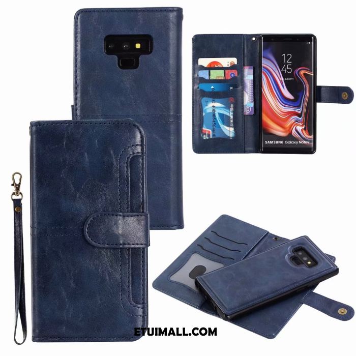 Etui Samsung Galaxy Note 9 Skórzany Futerał Anti-fall Ochraniacz Gwiazda Vintage Obudowa Online