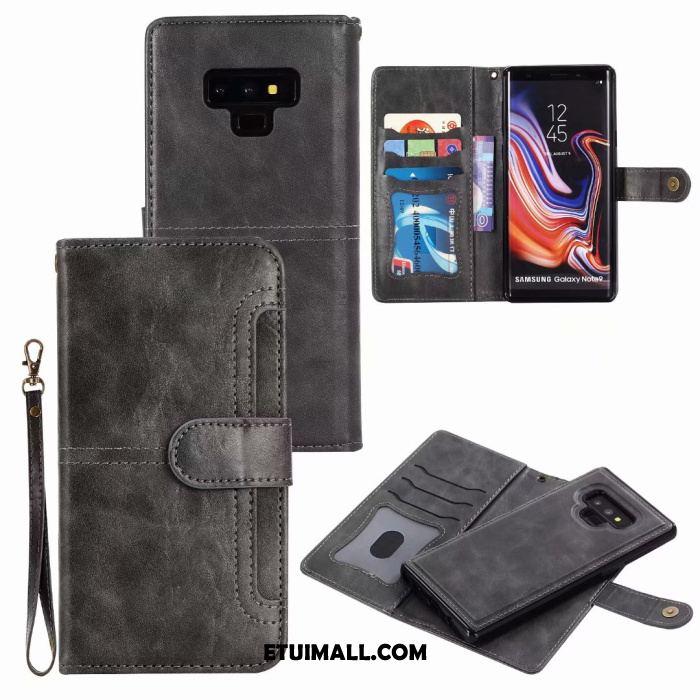 Etui Samsung Galaxy Note 9 Skórzany Futerał Anti-fall Ochraniacz Gwiazda Vintage Obudowa Online